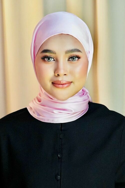 MINOR DEFECT - Mylia Hijab 2.0 "Premium Satin" - Crystal Pink