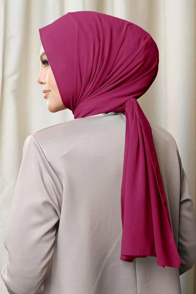 Tiara Hijab "Mini Series" - Raspberry - Image 2