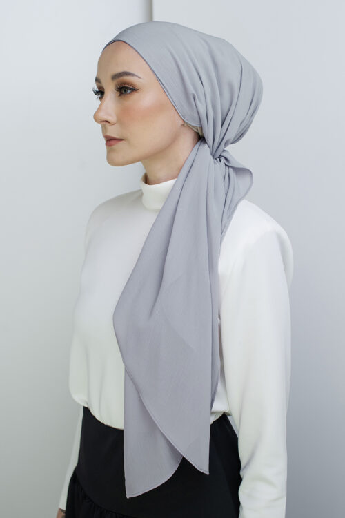 Bonita Turban "Chiffon" - Cool Gray