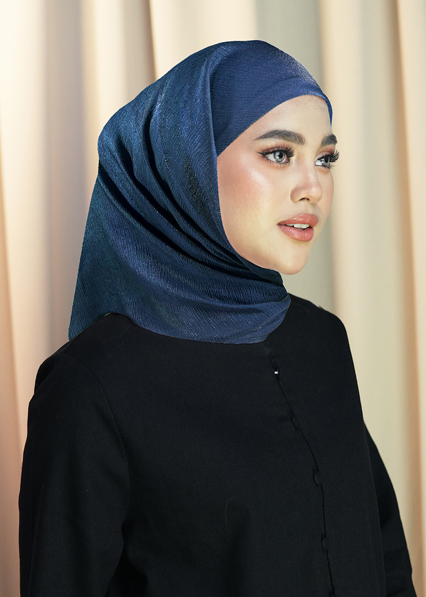 Tamara Hijab "Glam Soft Pleats" - Luxe Blue