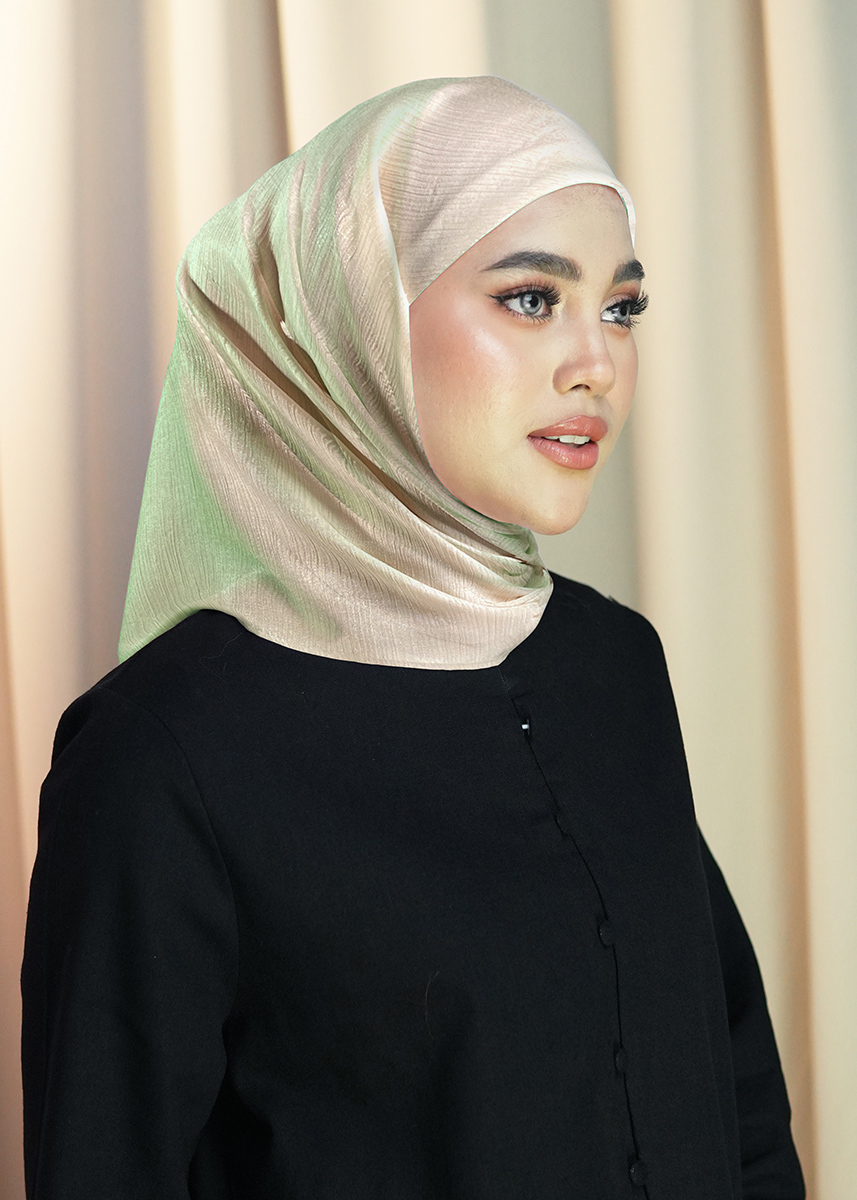 Tamara Hijab "Glam Soft Pleats" - Pearl Cream
