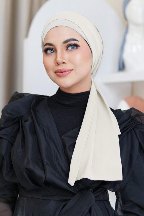 YEAR END SALE 25 - Chloe Turban - Cream Vanilla
