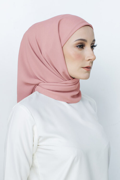 Layha Hijab Soft Crepe  - Cupcake Pink