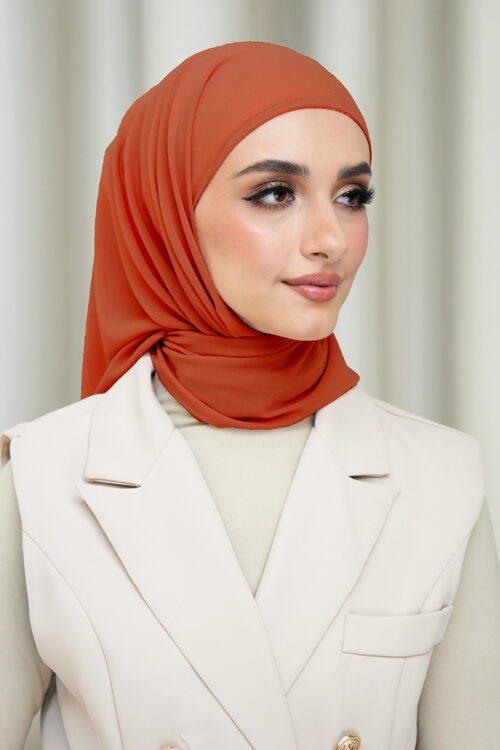 Layha Hijab Chiffon  - Saffron