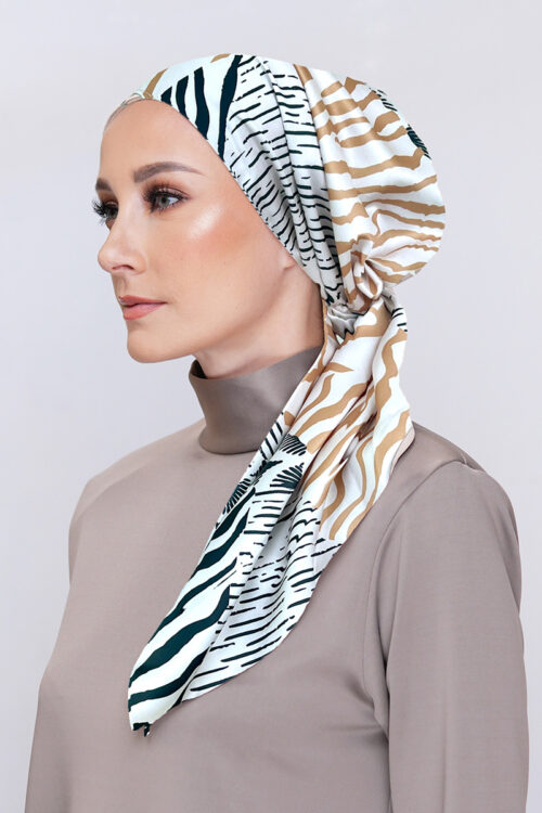 Lady Bonita Turban "Abstract Series" - Savanna Stripe