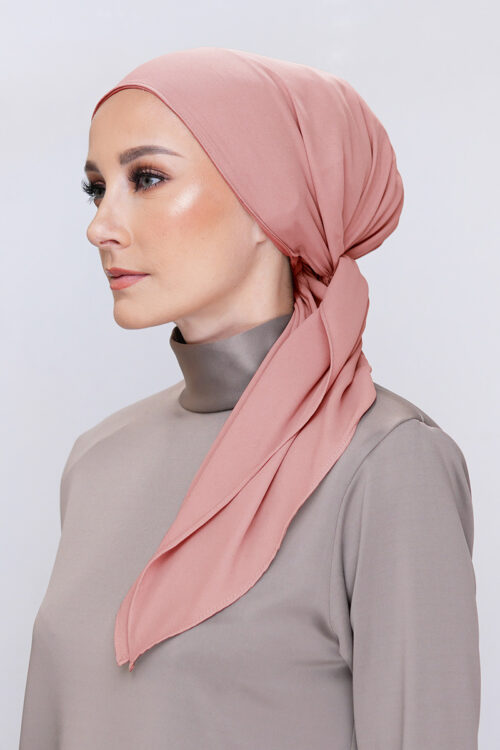 Lady Bonita Turban Chiffon - Dusty Pink
