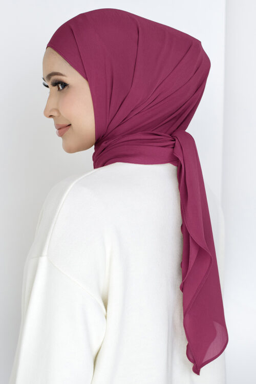 Mylia Hijab 2.0 "Chiffon" - Royal Plum