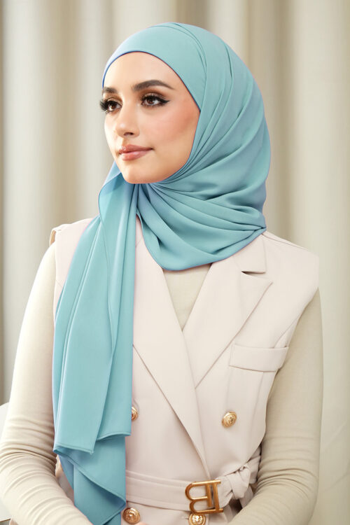 Mylia Hijab 3.0 "Chiffon" - Sea Blue