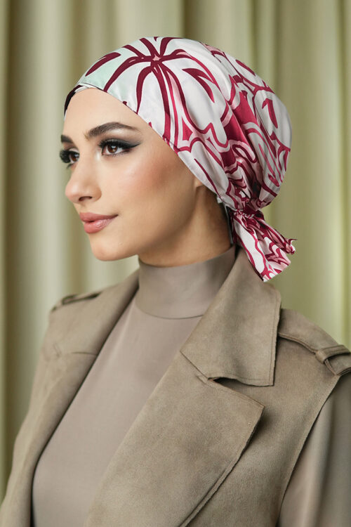 Naura Turban "Fleur Edition" - Silky Ruby