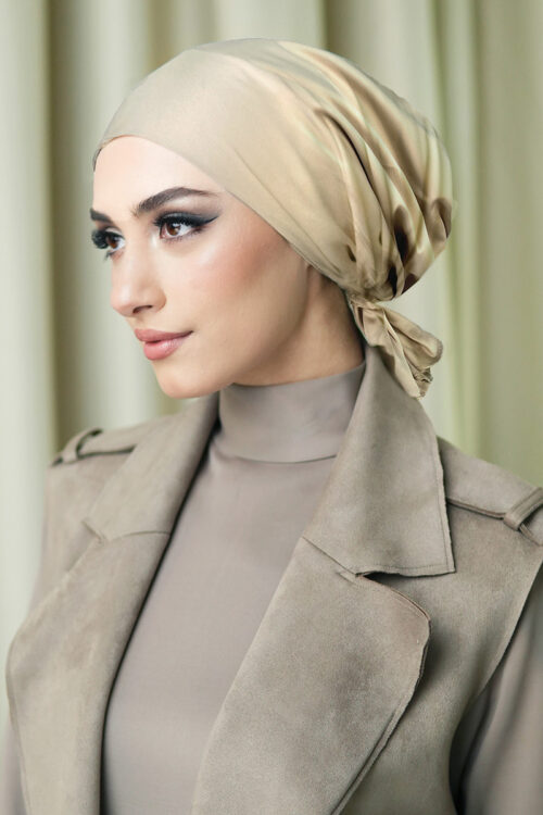 Naura Turban "Premium Satin" - Hazel Wood