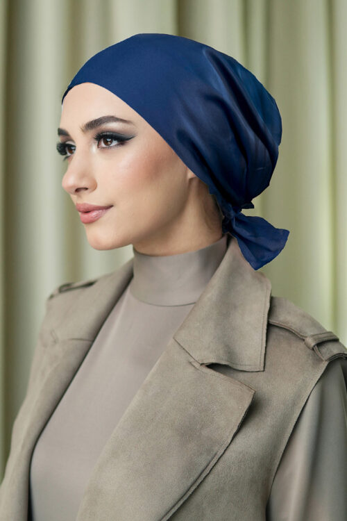Naura Turban "Premium Satin" - Majestic Blue