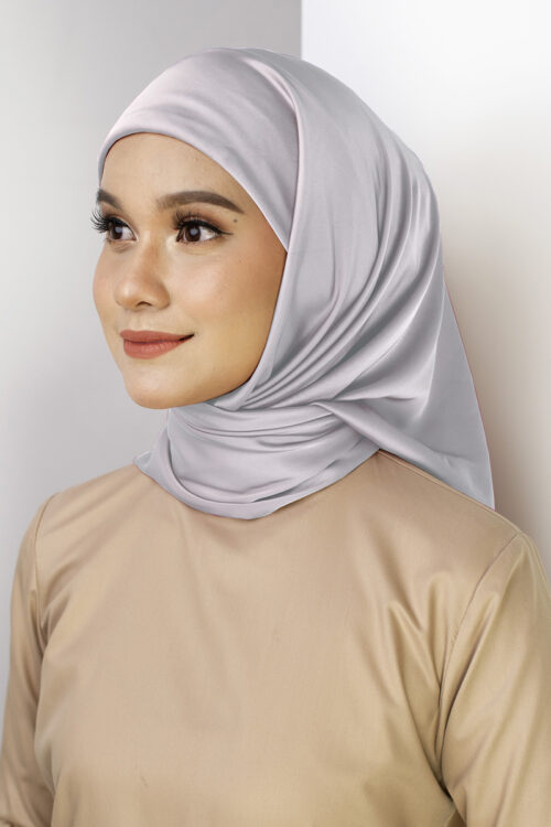 Tamara Hijab "Premium Satin" - Silver Cloud