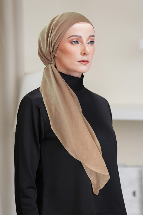 Bonita Turban "Voile Series" - Oak Brown