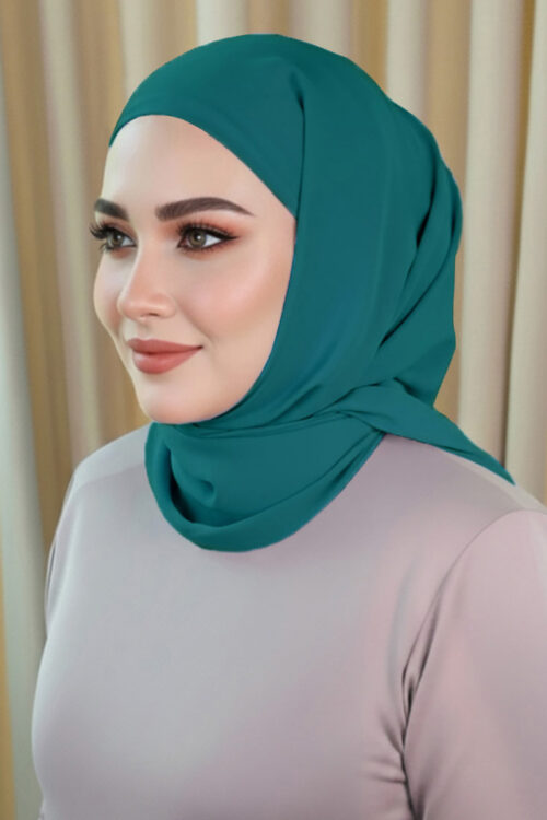 Lady Mylia Hijab "Premium Chiffon" - Emerald Green