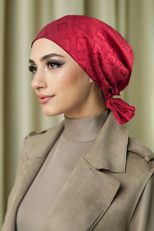 Naura Turban "Heritage" - Deep Red