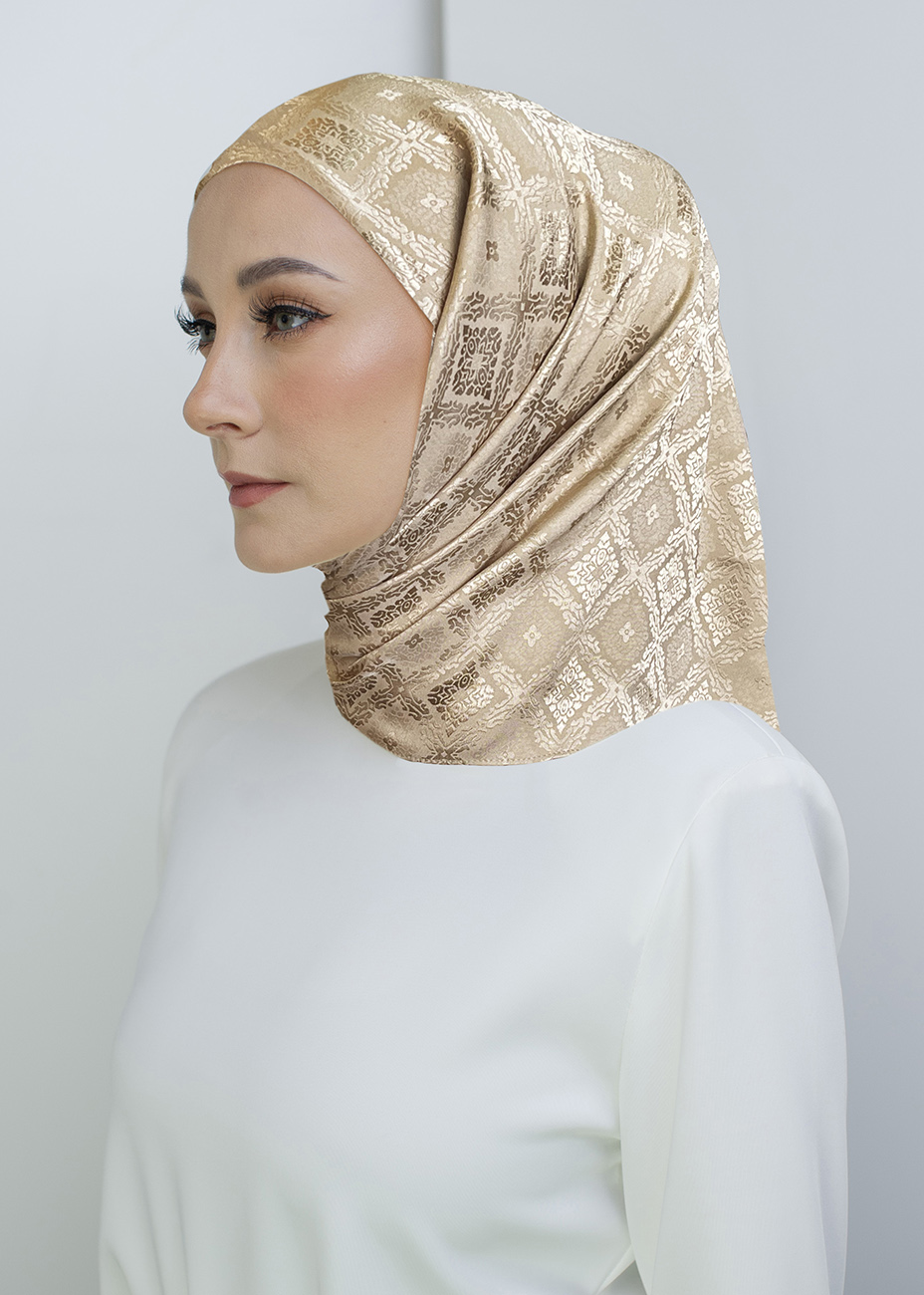 Tamara Hijab "Satin Heritage" - Heritage Almond