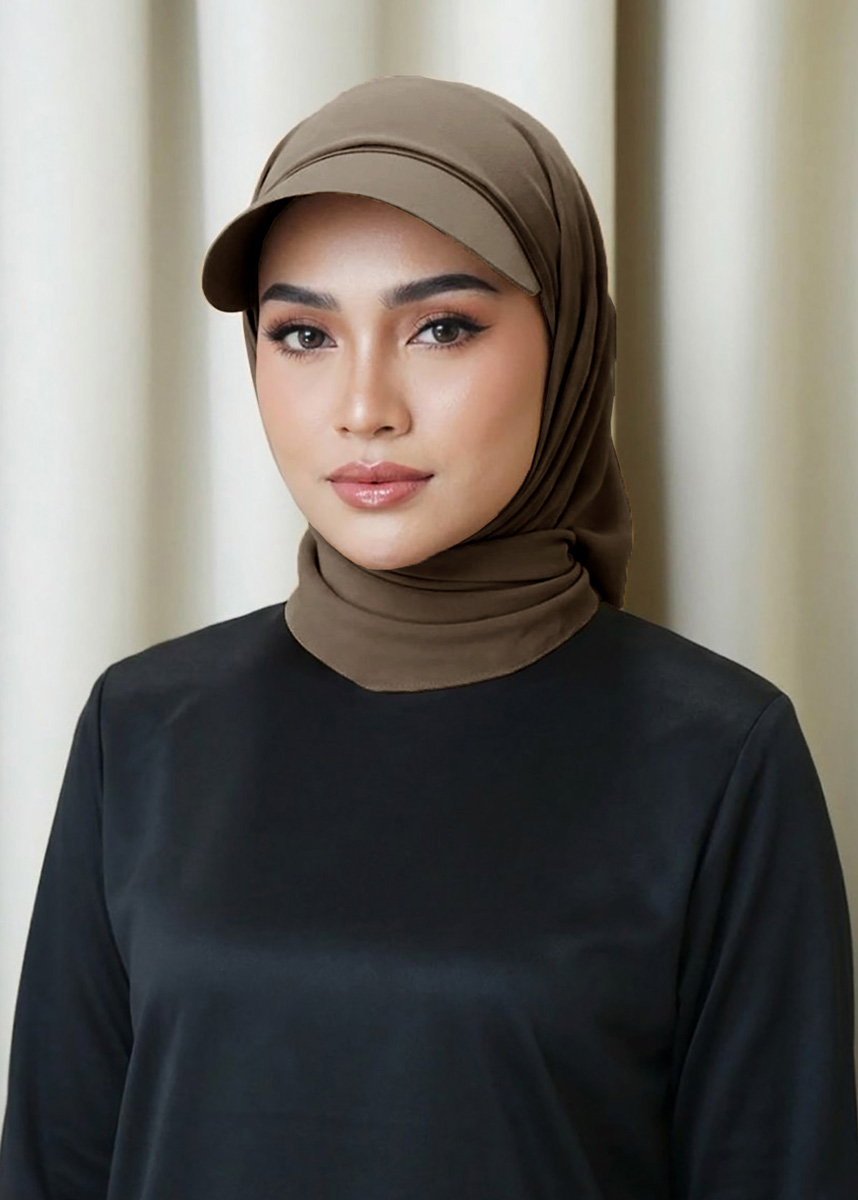 Dalima Hijab "Chiffon Crepe" - Coffee Bean