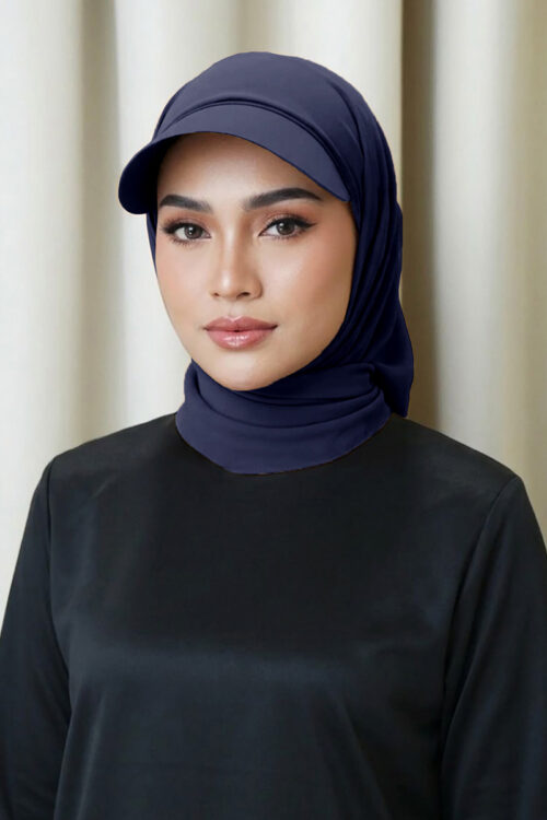 Dalima Hijab "Chiffon Crepe" - Navy Blue