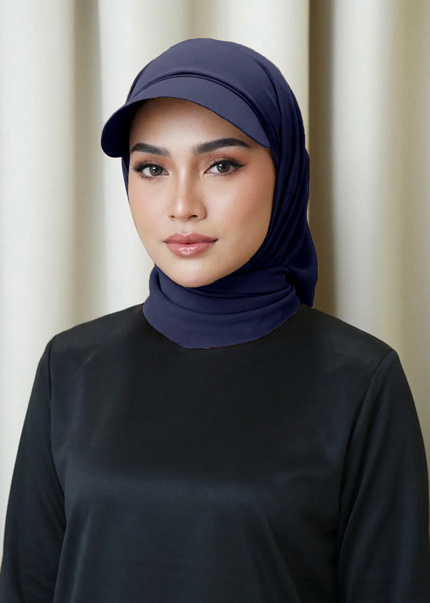 Dalima Hijab "Chiffon Crepe" - Navy Blue
