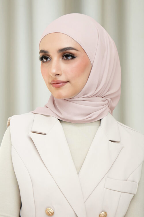 Layha Hijab Chiffon (FREE Inner)  - Calm Beige