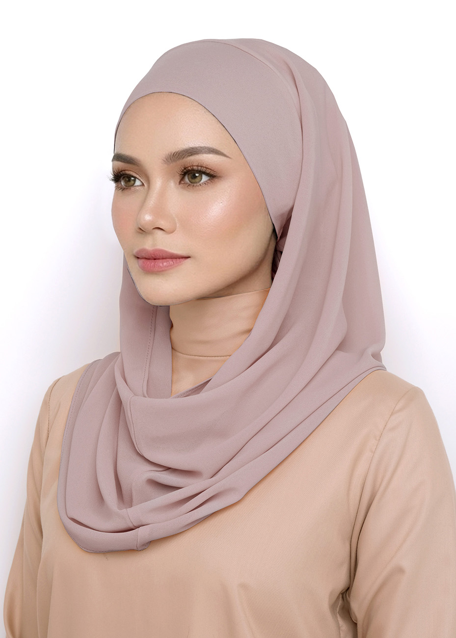Andra Snood Turban "Lite Chiffon" - Misty Violet