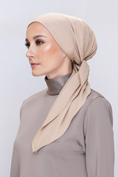 Lady Bonita Turban "Lite Chiffon" - Soft Latte