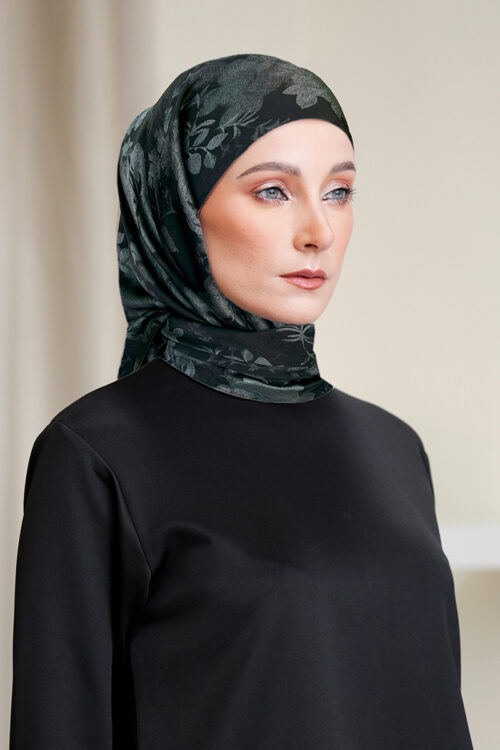Layha Hijab "Glam Edition"  - Silver Black