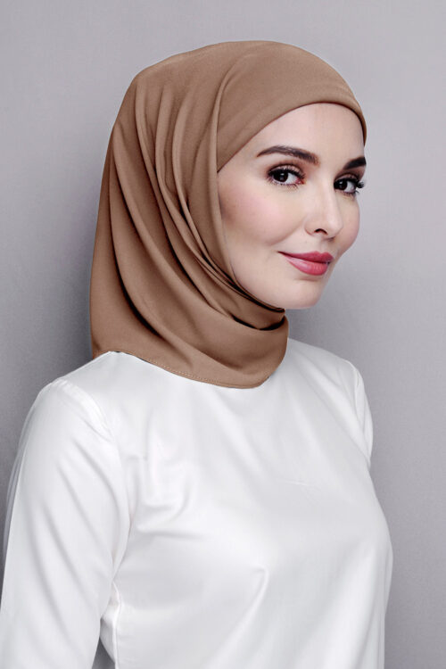 Tamara Hijab "Premium Chiffon Crepe" - Milk Chocolate