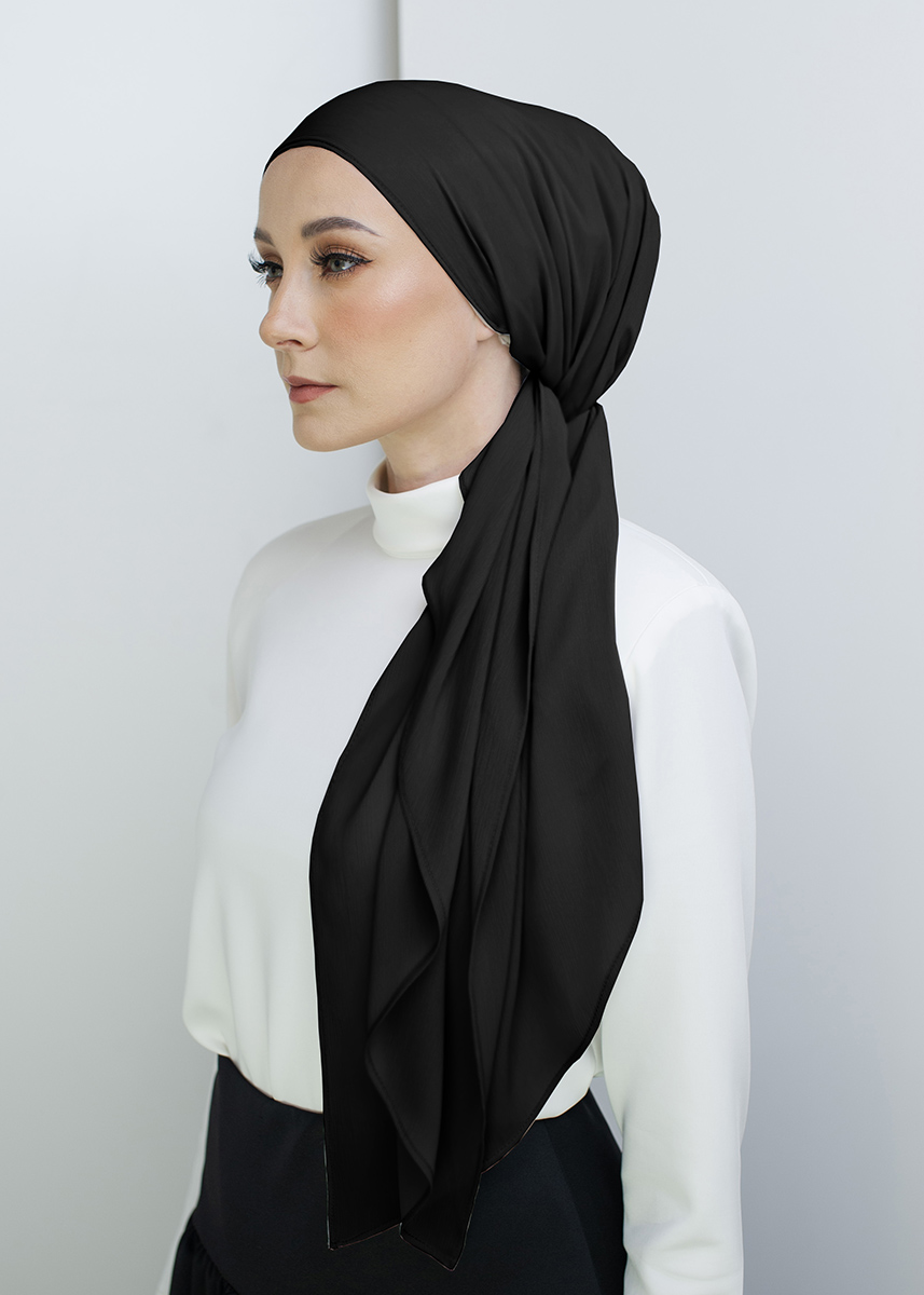 Bonita Turban "Lite Chiffon" - Black