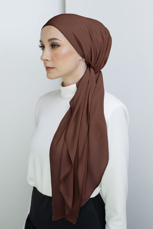 Bonita Turban "Lite Chiffon" - Dark Cocoa