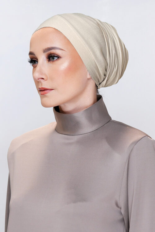 Celine Turban "Premium Voile" - Sandy Cream
