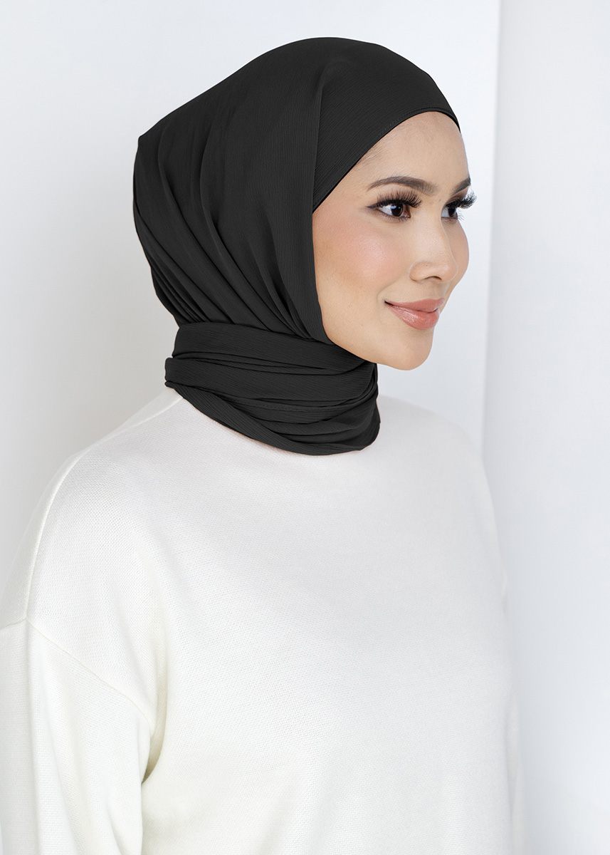 Mylia Hijab 2.0 "Lite Chiffon" - Black