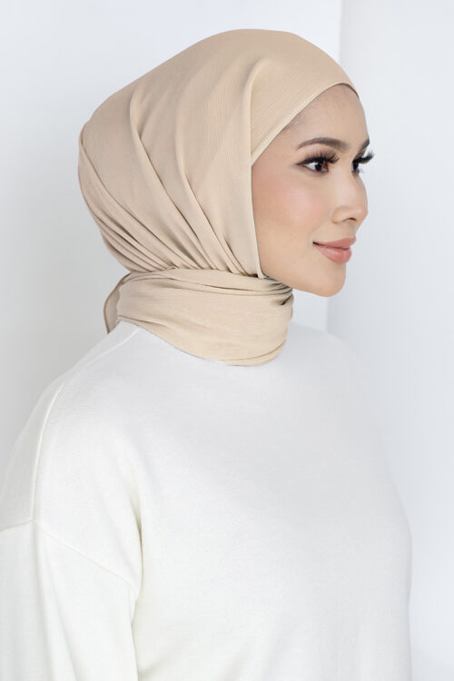 Mylia Hijab 2.0 "Lite Chiffon" - Cream Brown