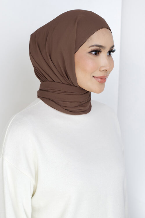 Mylia Hijab 2.0 "Lite Chiffon" - Chocolate
