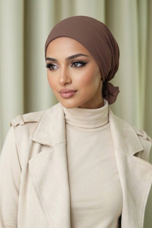 Naura Turban "Lite Chiffon" - Darkwood