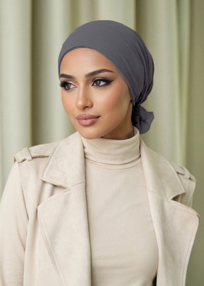 Naura Turban "Lite Chiffon" - Deep Gray