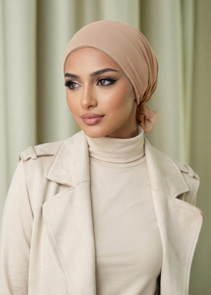 Naura Turban "Lite Chiffon" - Peanut