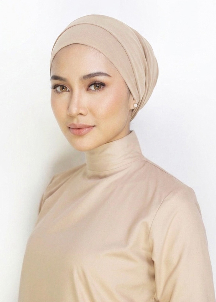 Scarlett Turban "Lite Chiffon" - Milk Tea