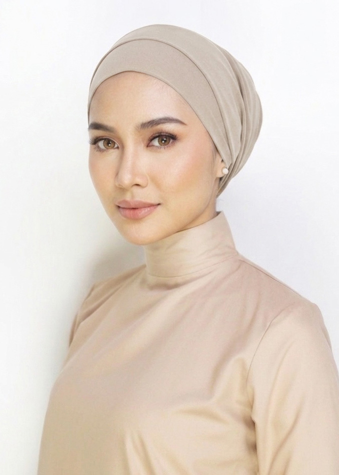 Scarlett Turban "Lite Chiffon" - Sandy Ash