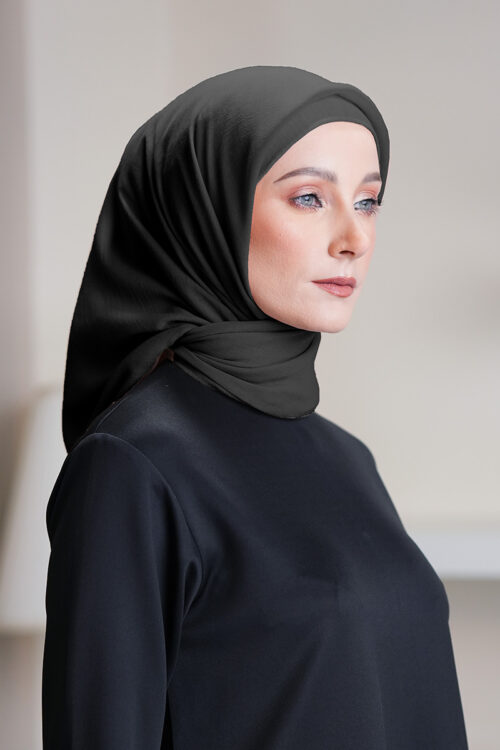 Talia Hijab "Premium Voile" - Black
