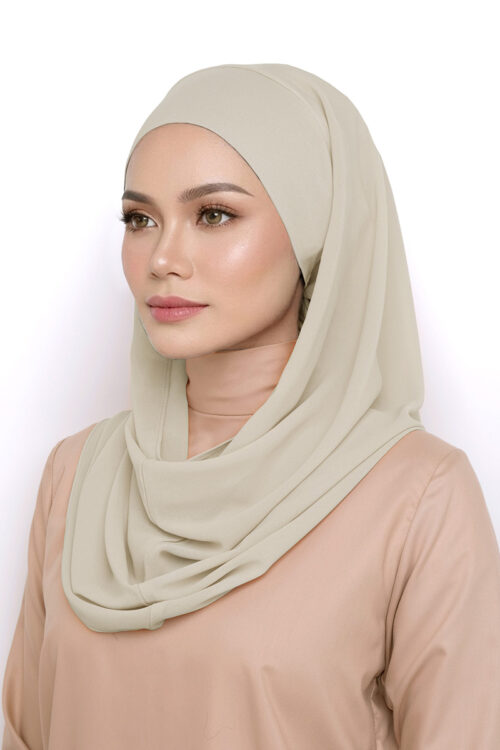 Andra Snood Turban "Lite Chiffon" - Ash Wood