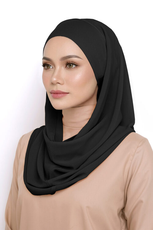 Andra Snood Turban "Lite Chiffon" - Black
