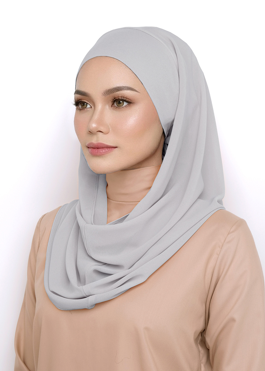 Andra Snood Turban "Lite Chiffon" - Sandy Gray
