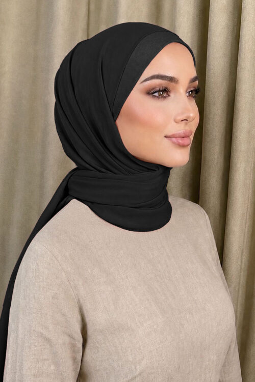 Eilia Hijab "Lite Chiffon" - Black