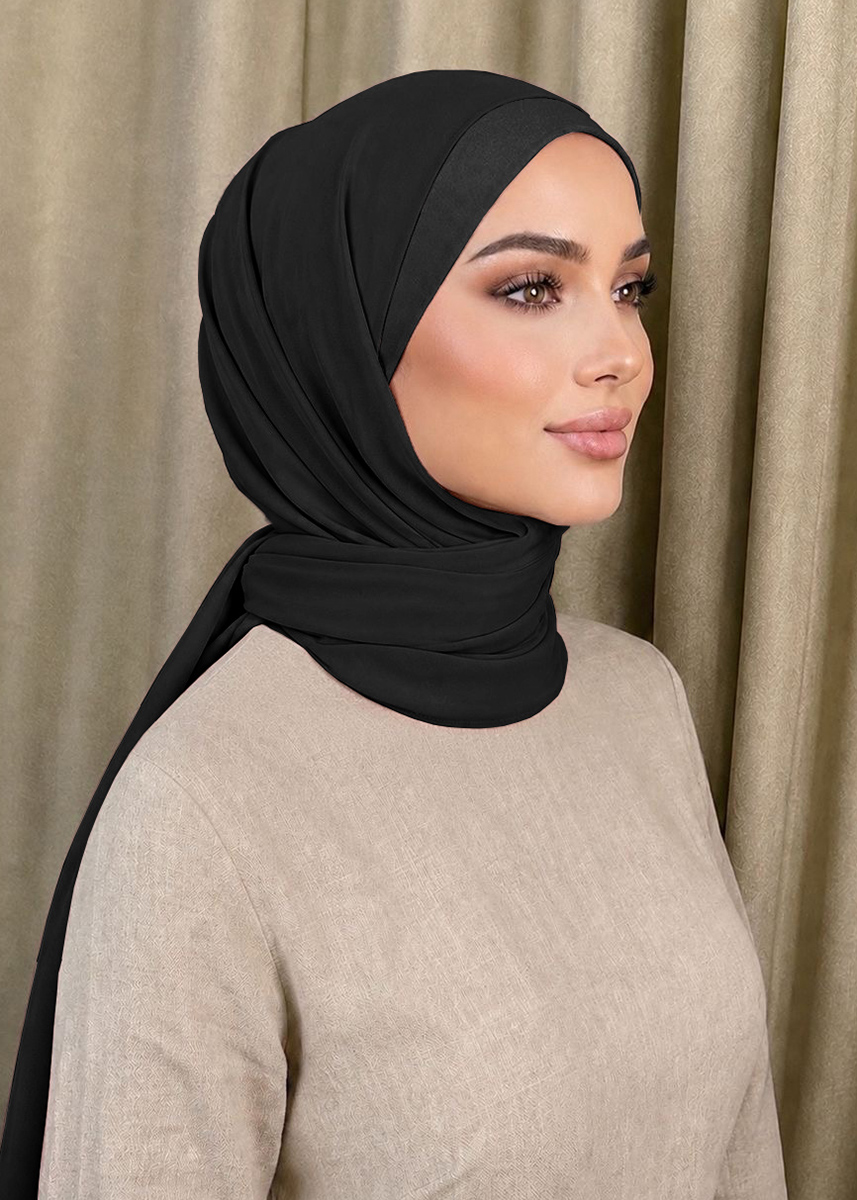Eilia Hijab "Lite Chiffon" - Black