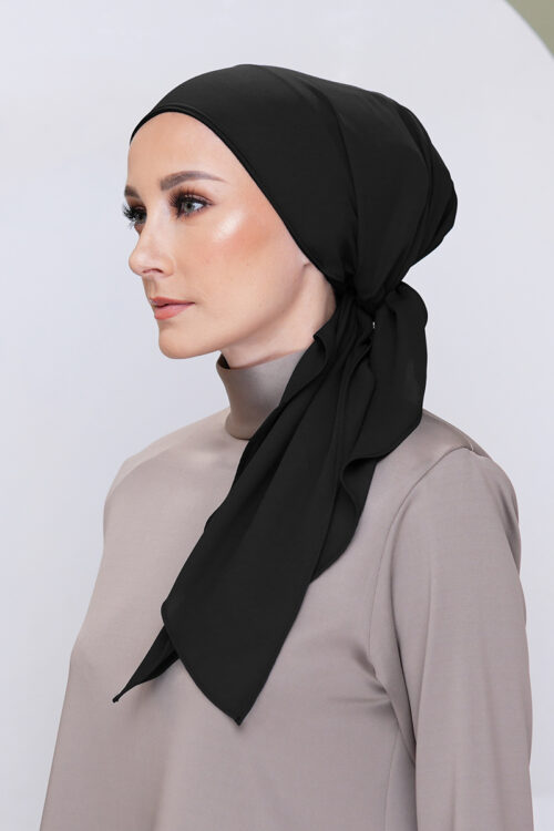 Lady Bonita Turban "Lite Chiffon" - Black