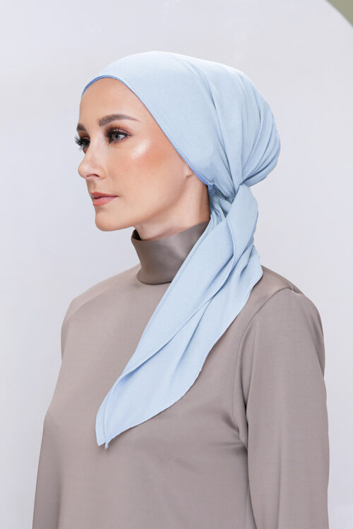 Lady Bonita Turban "Lite Chiffon" - Icy Blue