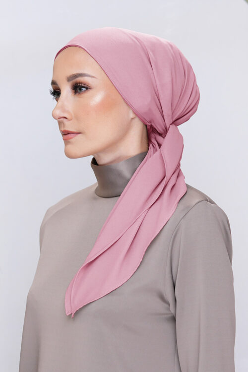 Lady Bonita Turban "Lite Chiffon" - Misty Rose