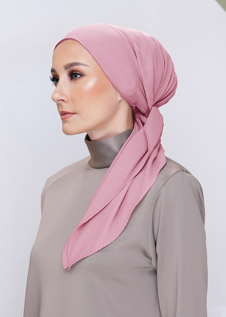 Lady Bonita Turban "Lite Chiffon" - Misty Rose