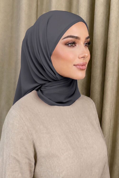 Layha Hijab "Casual Series" - Dark Ash